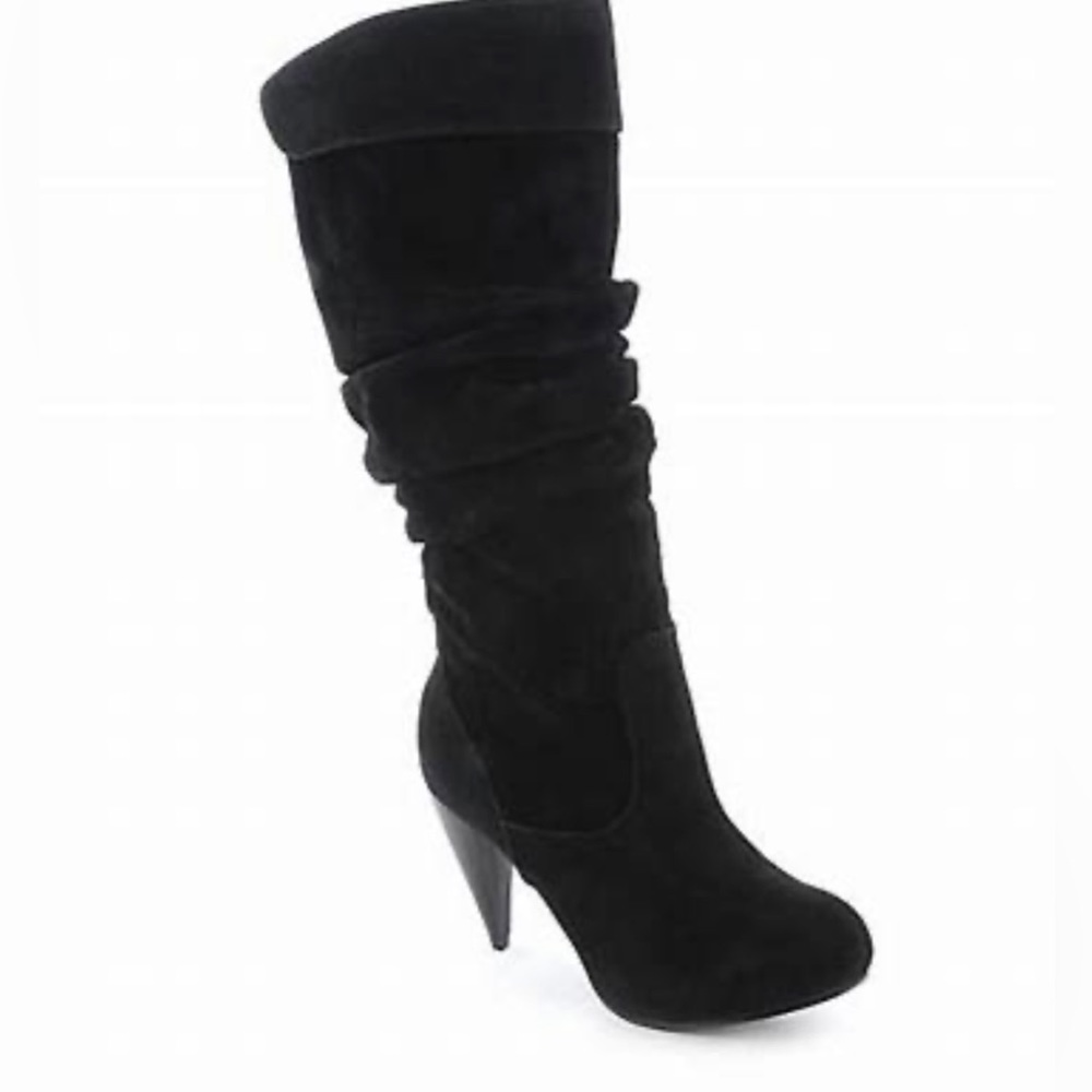 Shiekh | Black Faux Suede Size 7 “Norma - 3SH” Boots